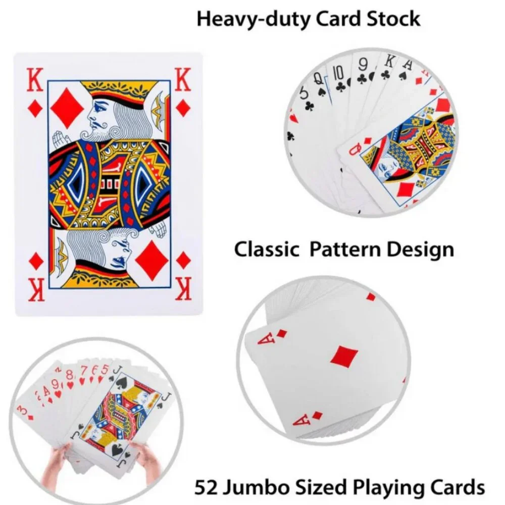 Professor Puzzle Giant/Large Playing Card Travel/Outdoor Picnic Game - NIB/NWT